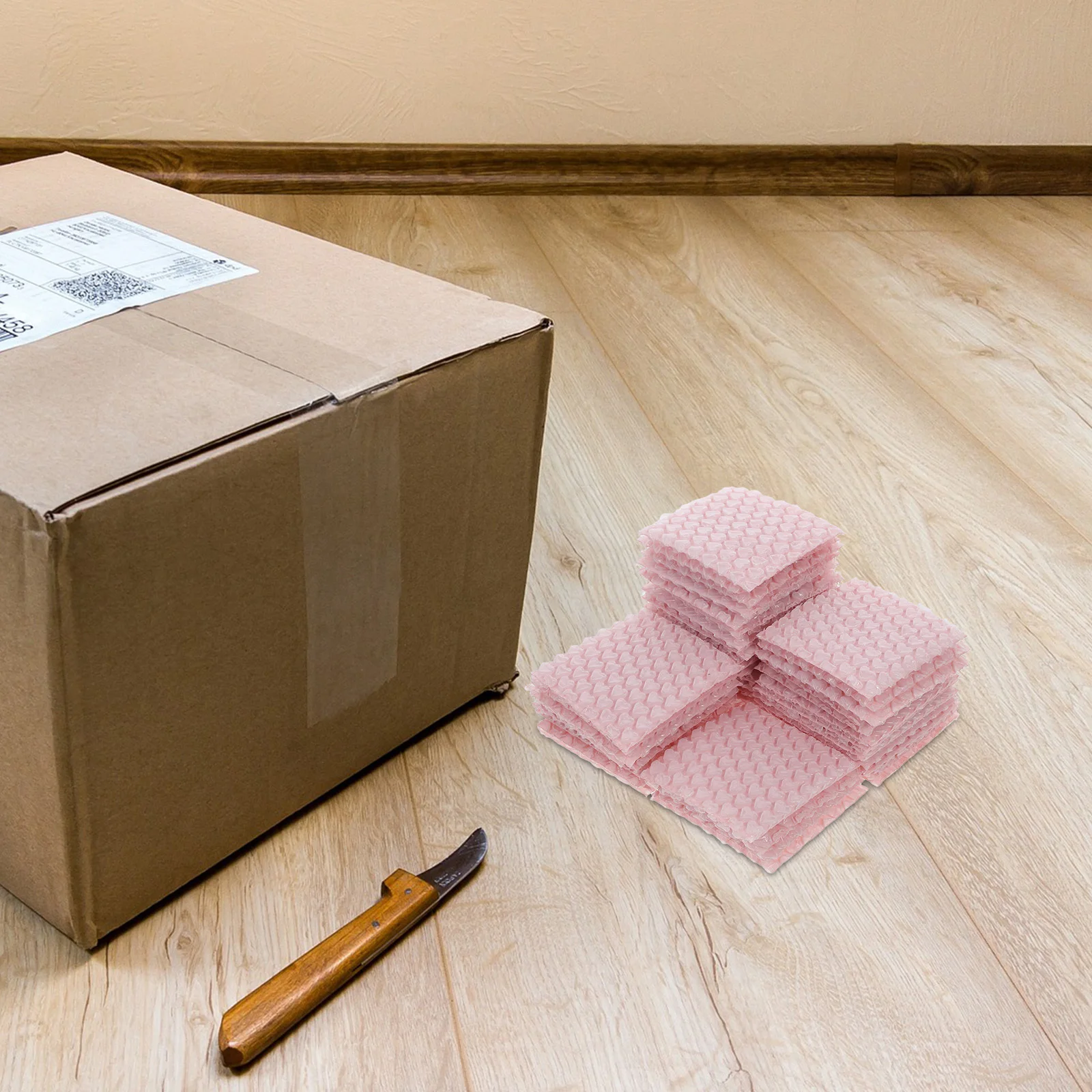 50 قطعة من مغلفات وسائد الحشو الواقية المقاومة للصدمات على شكل قلب وردي لتغليف المجوهرات والبريد