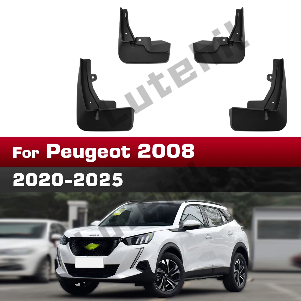 Für Peugeot 2008 2020 2021 2022 2023 2024 2025 Kotflügel Schmutzfänger Spritzschutz Kotflügel Schmutzfänger Autozubehör
