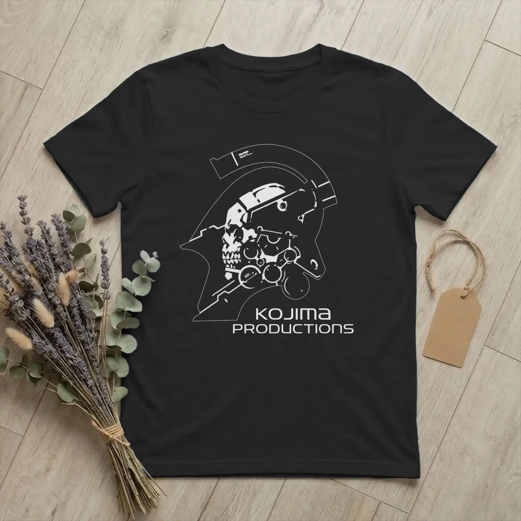 Metal Gear Kojima MGS Hideo Kojima T Shirts Death Stranding 100% Cotton Clothes Casual Round Neck Tees Plus Size T-Shirt
