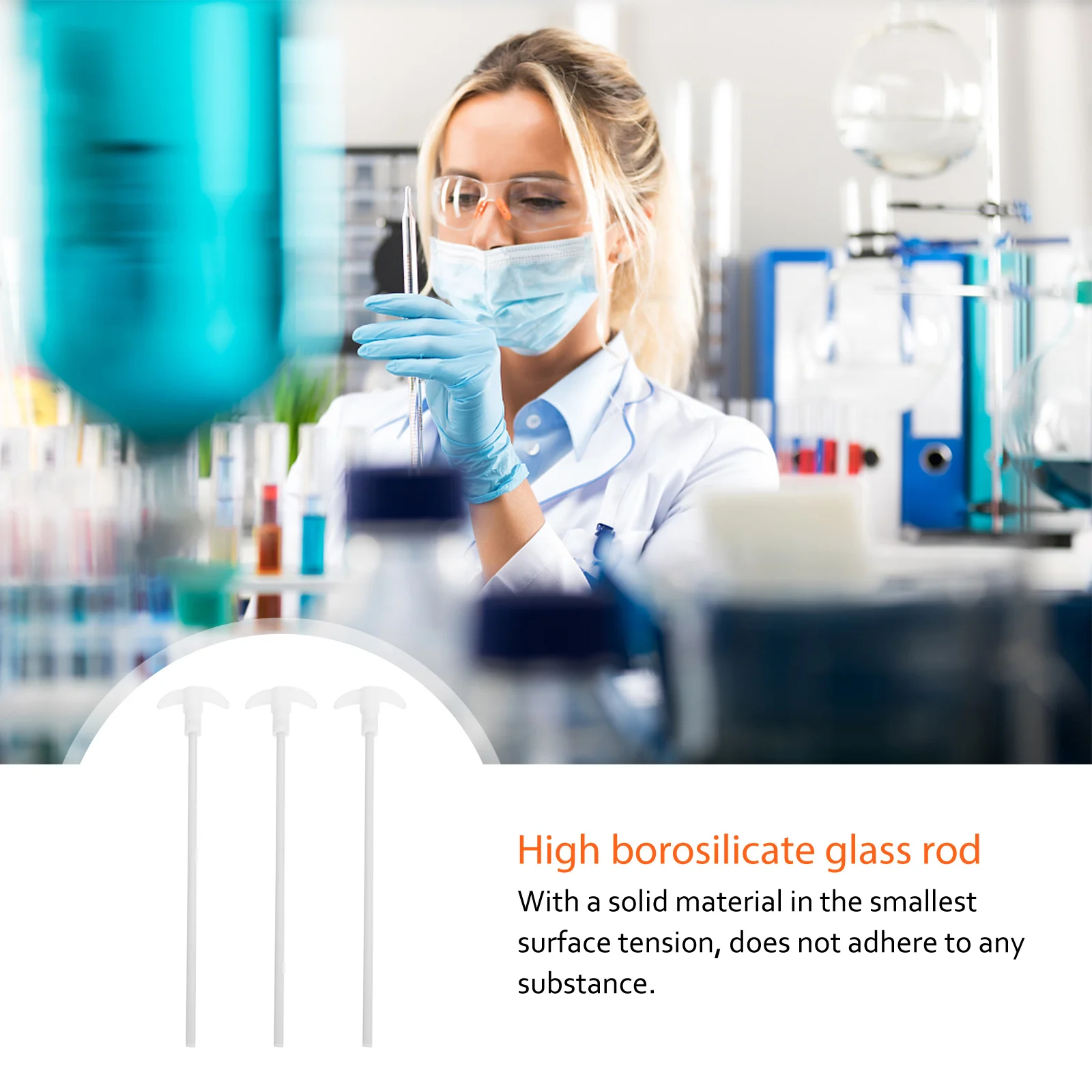 

1Pcs Ptfe Stir Bar Practical Durable Laboratory Chemistry Reagent Stirrer Mixing Paddle for Chemistry Experiments