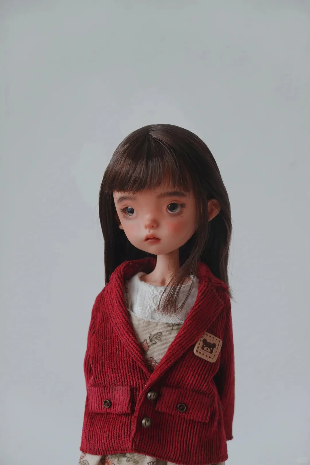 

1/6 Scale SD BJD Doll Dot Dot Sister Girl Fish Small Cloth Movable Resin Jointed Cute Doll with BB Spot Makeup