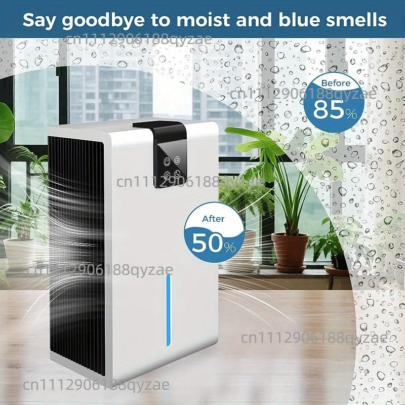 110V US Plug Quiet Small Dehumidifier Portable Air Purification Dehumidifier for Home Basement Bedroom