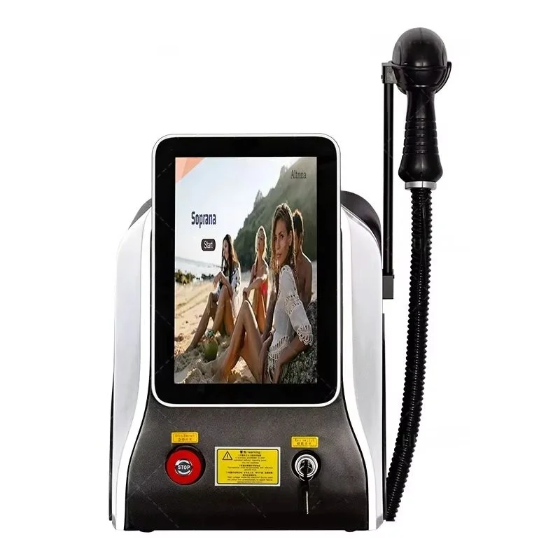 ديود ليزر إزالة الشعر غير مؤلم 3 الطول الموجي 755 808 1064nm آلة إزالة الشعر تبريد الرأس إزالة شعر الوجه والجسم