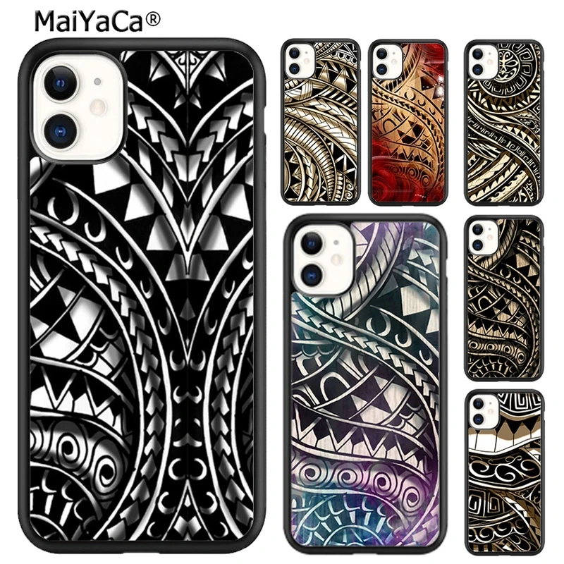 MaiYaCa Maori Samoan Polynesian Tribal Phone Case For iPhone 16 15 14 plus XR XS 11 12 13 pro max Shell Cover coque