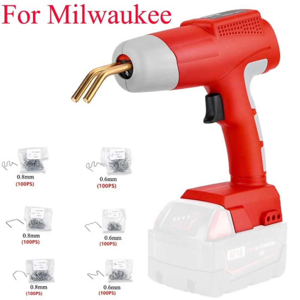 

For Milwaukee 18V Li-ion Battery 80W Cordless Hot Nailer Plastic Welder with LED Light for Car Bumpers and Other Plastic Repairs