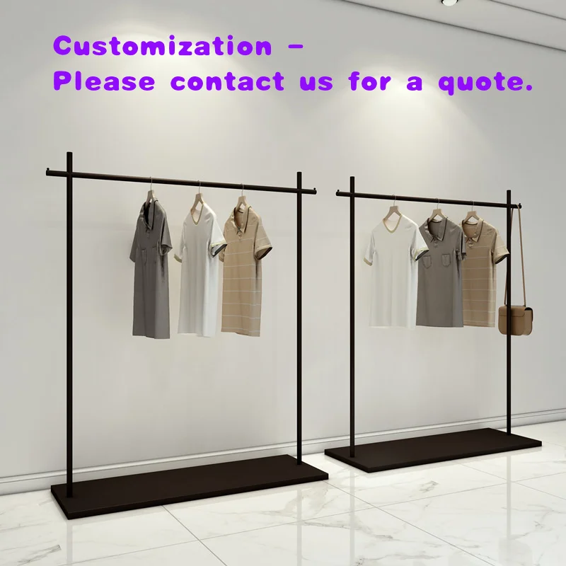 custom.Custom Simple Modern Matte Black Nakajima Rack Men's and Women's Clothing Vintage Style Summer Display Shelf