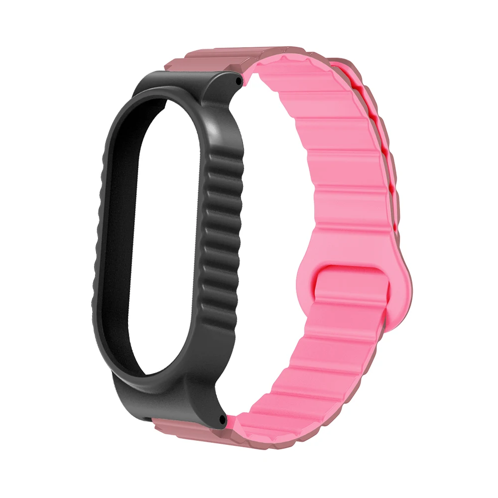 

Quick Release Magnetic Band with Protective Case For Xiaomi Mi Band 9/9NFC Sweat-proof Soft Silicone Sport Smart Watch Strap