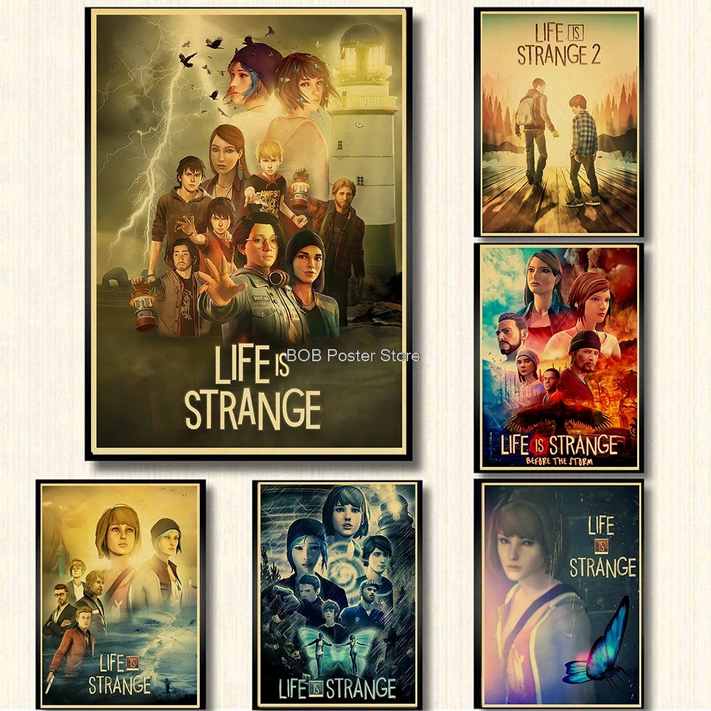 Classic Life is Strange 1 2 Before the Storm Video Game Kraft Poster Painting Wall Sticker Art Picture Game Room Home Gift Decor