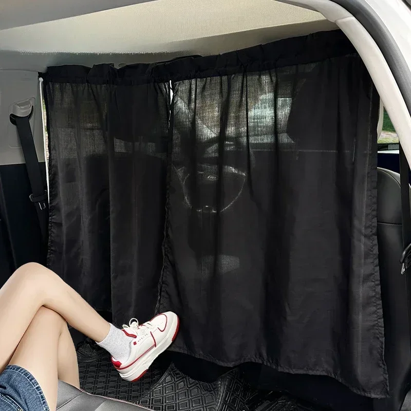 Car Privacy Curtain Set - Ideal For Sedans & Suvs, Includes Rear Seat & Side Window Dividers With Storage Bag