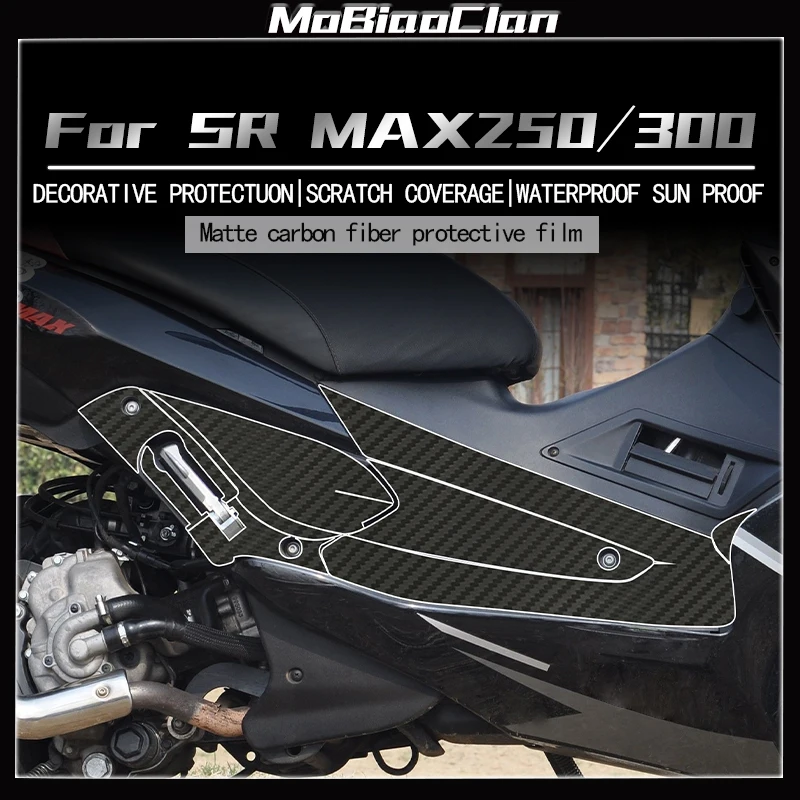 

For Aprilia SRMAX250 300 Motorcycle 3D carbon fiber protection sticker body protection sticker accessories