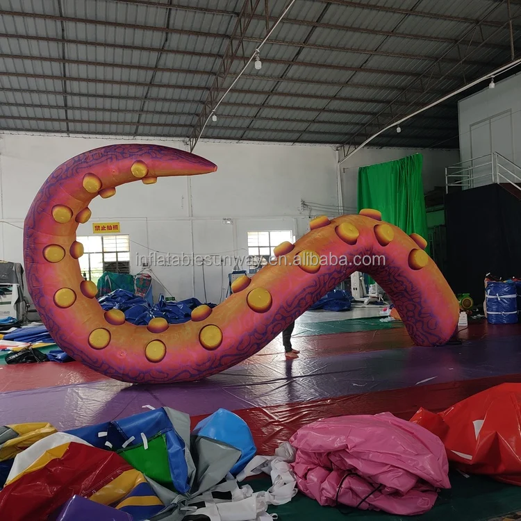 Tentáculos inflables gigantes verdes al aire libre inflables del pulpo del desfile del carnaval por encargo emergentes