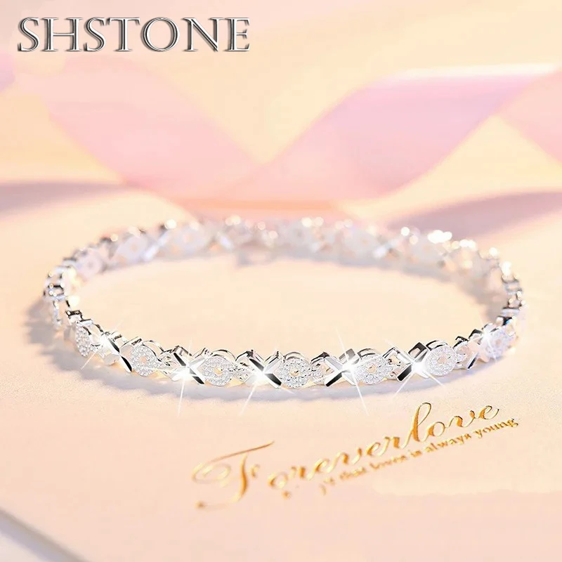 

High Quality 925 Sterling Silver Fashion Multiple Styles Bracelet Chain For Women Fashion Wedding Party Beautiful Jewelry Gift