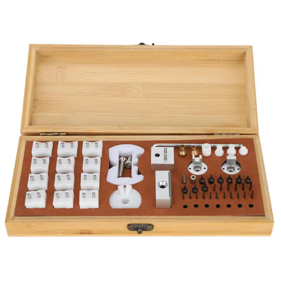 Meter repair tools Wooden box multi-specification pry machine accessories Removal pipe bottom cover accessories