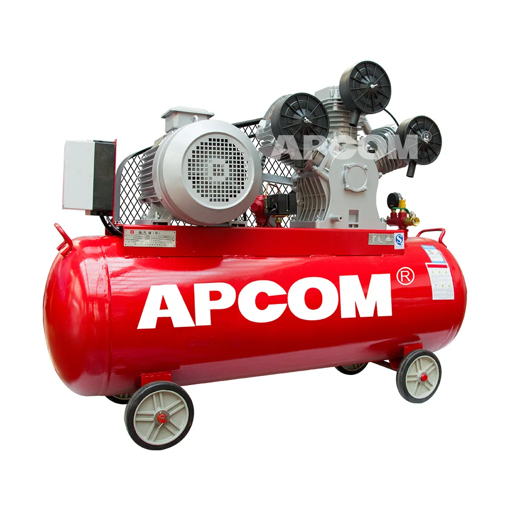 LW10008 portable piston low noise aircompressor for sale8bar 115psi 1m3/min 30CFM piston air compressor 7.5kw 10hp