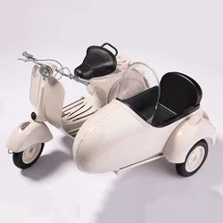 1/6 Scale Vintage Three Round Motorbike Metal Alloy DieCasting Motorcycle Model Toy For Collection Souvenir Gift Static Display