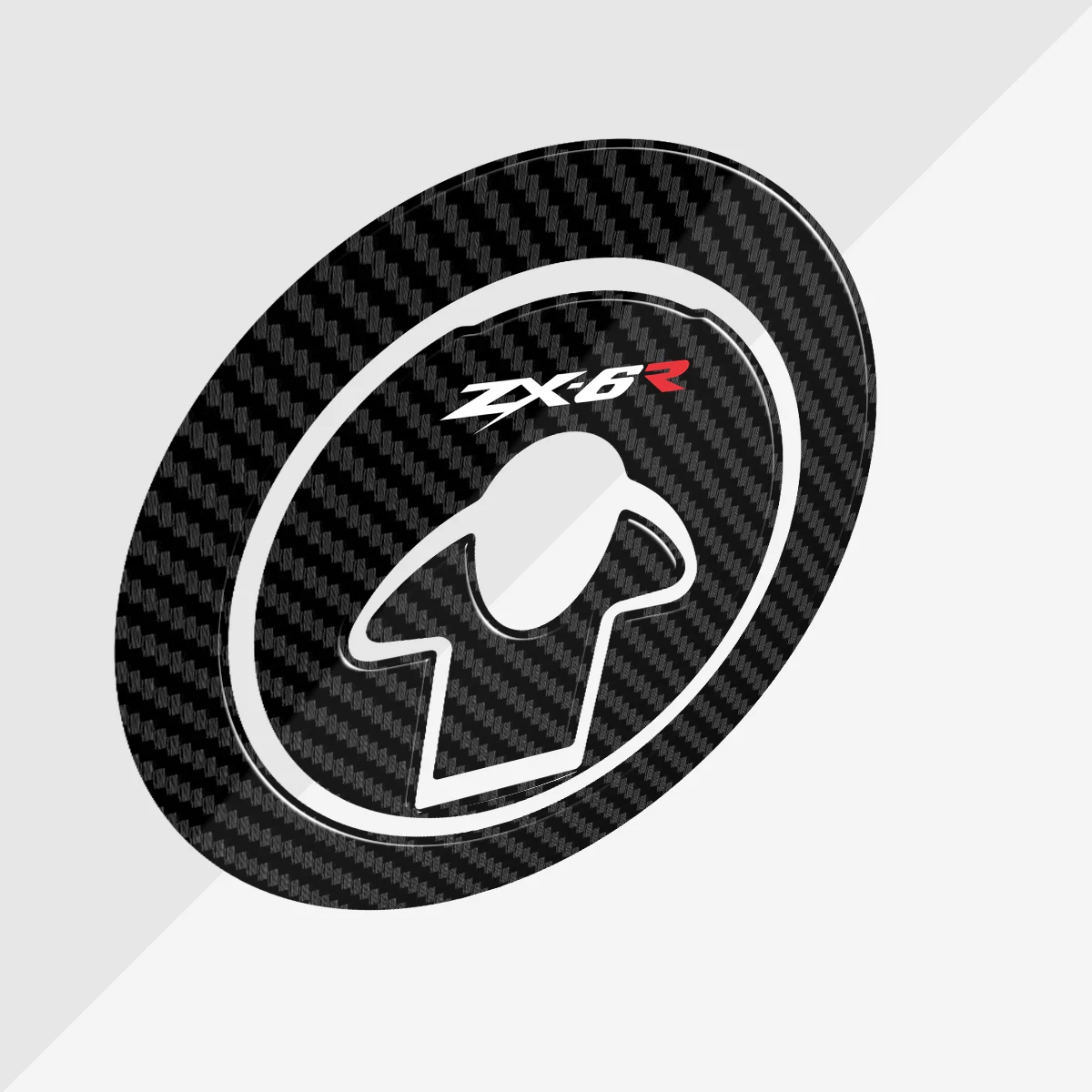 ألياف الكربون دراجة نارية خزان الوقود وسادة غطاء الشارات غطاء الغاز ملصق لكاواساكي ZX6R ZX-6R ZX6R ZX600 1995-1999 1996 1997 1998