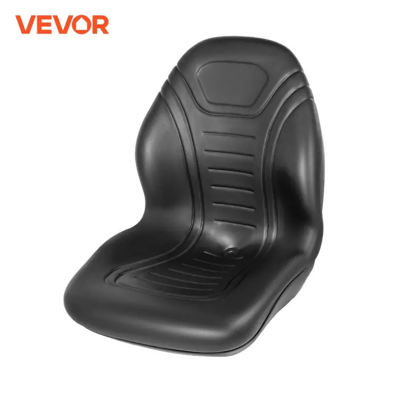 VEVOR Forklift Seat Replacement Durable Vinyl Cover High Back Yamaha Tractor Seat for Mower Excavator Wheel Loader Dozer Backhoe