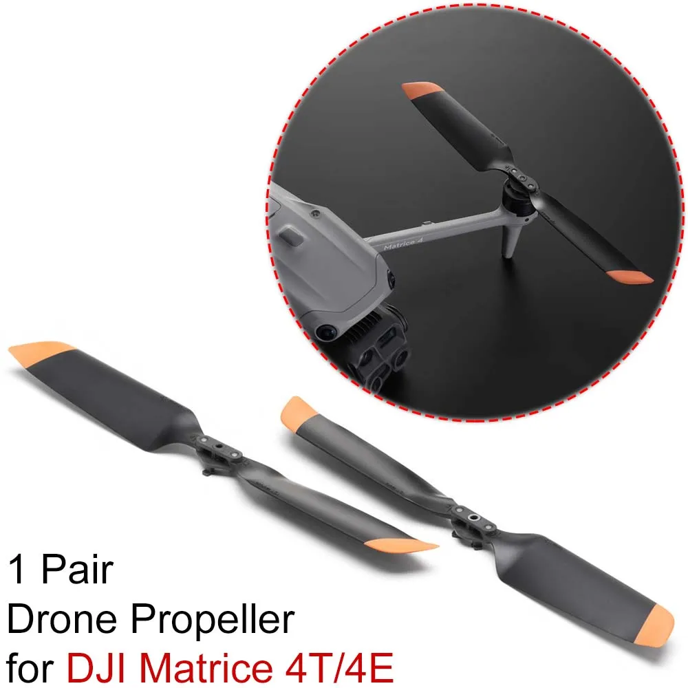 1 زوج الطائرة بدون طيار المروحة ل DJI Matrice 4T/4E الدعائم استبدال مجداف المراوح الصامتة ملحقات طائرة بدون طيار