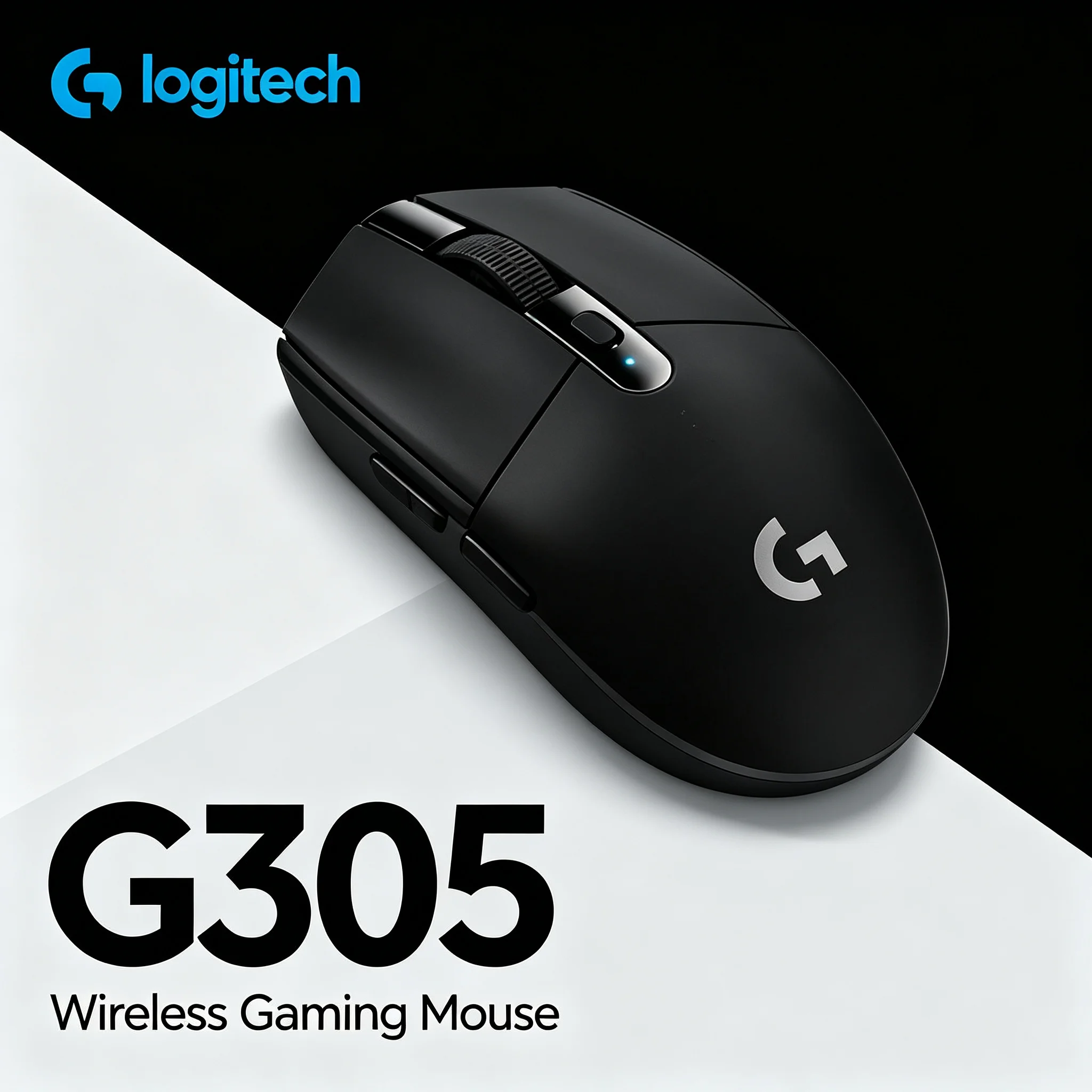 Logitech G305 Wireless Gaming Mouse Plug‑and‑Play 2.4G Receiver HERO Sensor 12000DPI For Windows Mac Chrome OS Computer