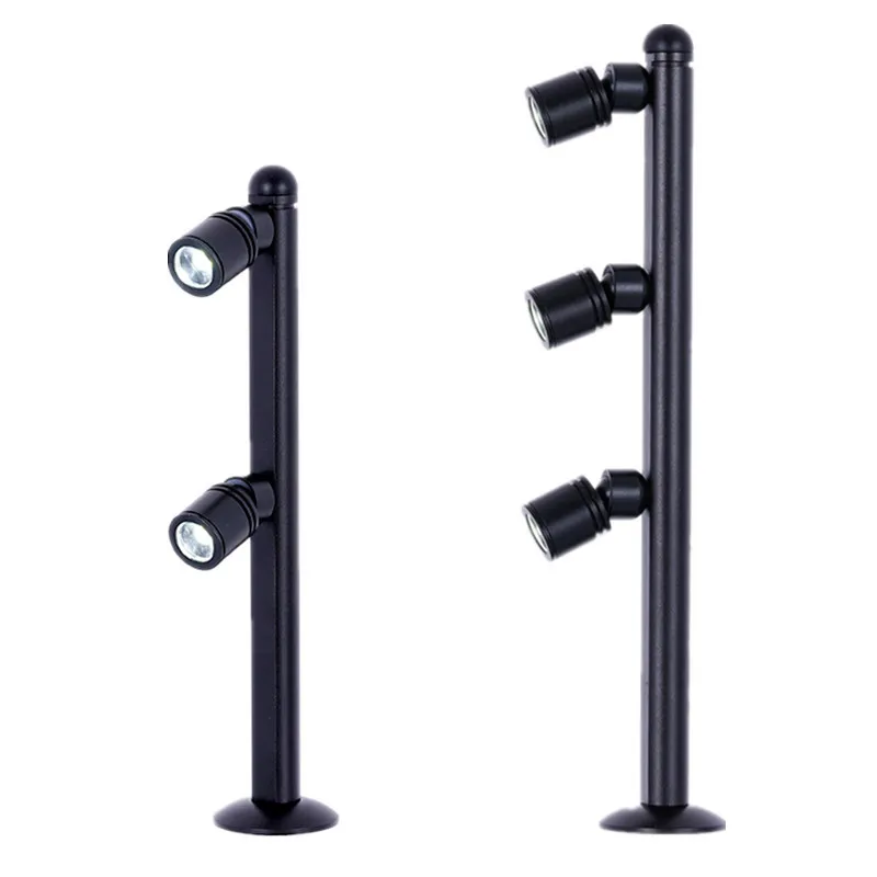 custom.LED Pole Jewelry Display Light 2w 3w 5w Multiple Color Temperatures All Aluminum Modern Simple Jewelry Showcase Spot