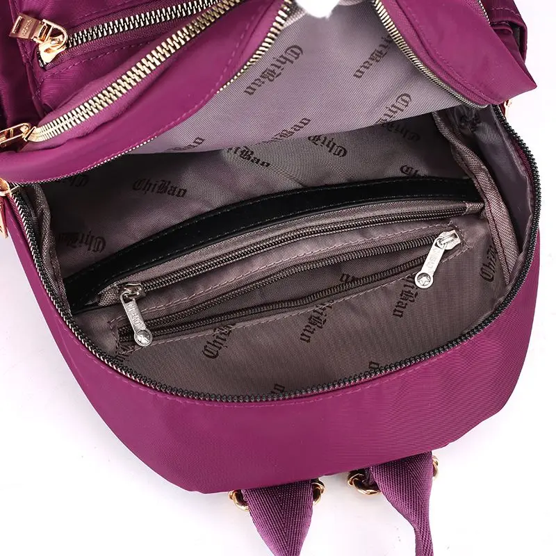 2023 New  Backpack Women Versatile Fashion Oxford Cloth Backpack Schoolbag  Small bag Ladie Warp