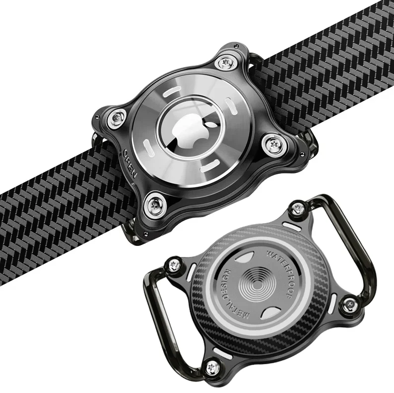 Eayburst AirTag Halter Hülle für Hundehalsband IPX8 Wasserdichte Air Tag Schutzhülle für Apple AirTags GPS Locator Zubehör – Detail 1