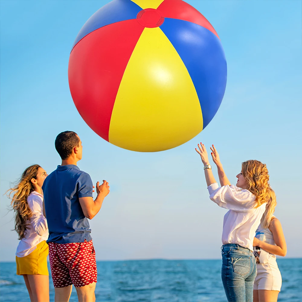屋外ビーチ、草原、エンターテイメント、インフレータブルサッカーゲーム、環境に優しい、厚みのある3色PVCビッグボール