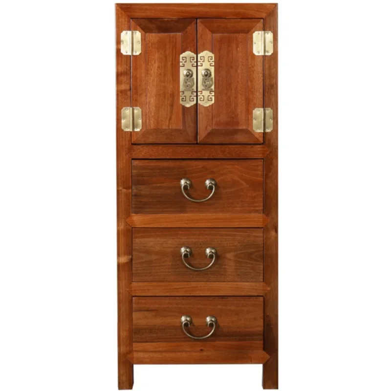 

Chinese solid wood chest of drawers bedroom camphor wood corner modern living room