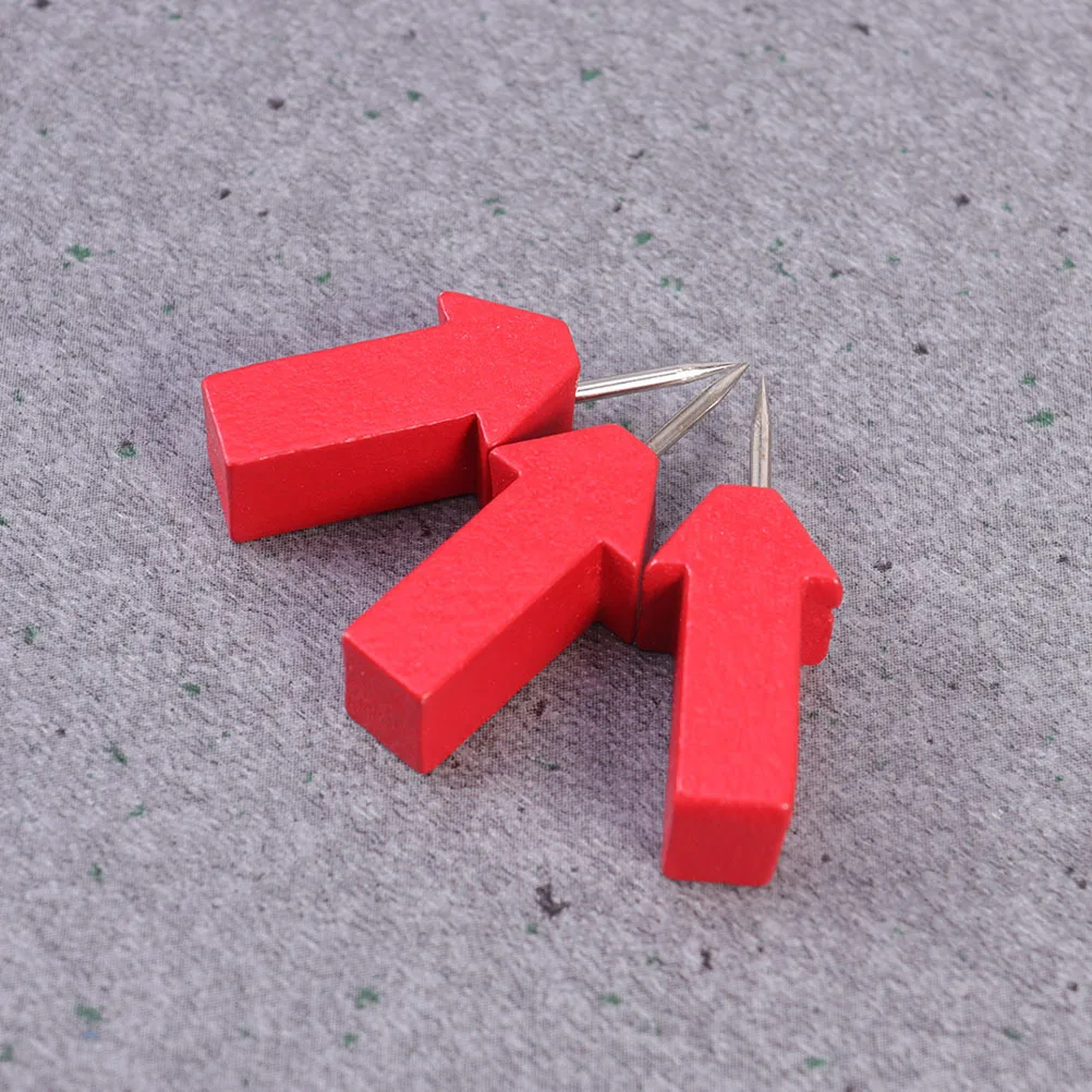 

50pcs Thumbtack Red Arrow Shaped Pushpin Practical Small Drawing Pin For Office Home School Decoration Stationery Supply