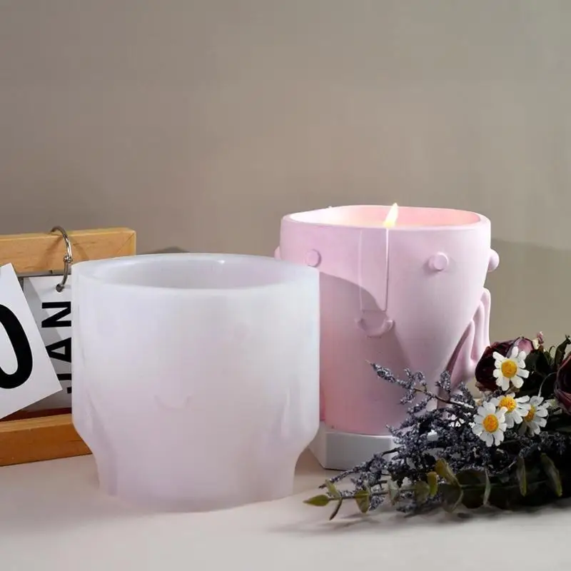 

Vase Moulds Silicone Flowerpot Mold Face Planter Mold Pen Storage Stand Moulds for Crafting