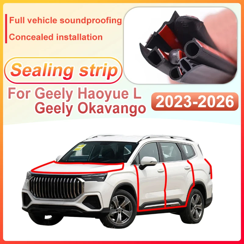 for-geely-okavango-haoyue-l-2025-2023~2026-car-door-sealing-strips-center-console-sticker-engine-covers-sealing-ring-accessories