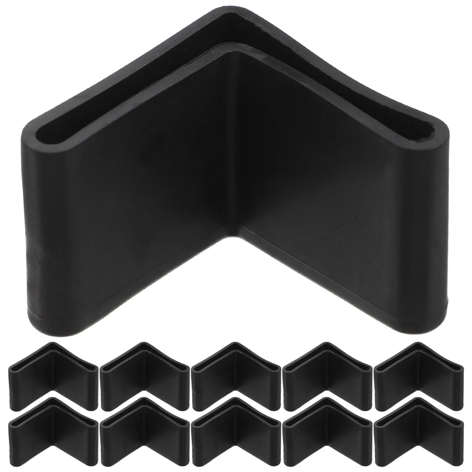 

12Pcs Triangular Furniture Leg Protectors Rubber Non Slip Foot Pads Table Chair Leg End Covers Floor Protection Furniture Pads