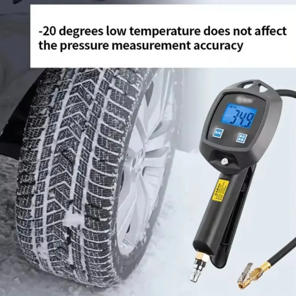 

0-255 Psi Tire Pressure Gauge High-precision Monitoring 18 Bar Tester Tire Air Pump Monitor LCD Car Repair Tools Motorcycle