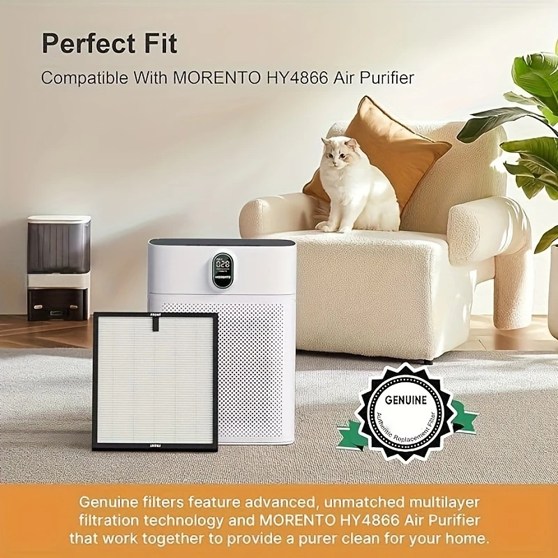 Paquet de 2 filtres de remplacement pour purificateur d'air d'origine HY4866 pour purificateur d'air HY4866, Version originale