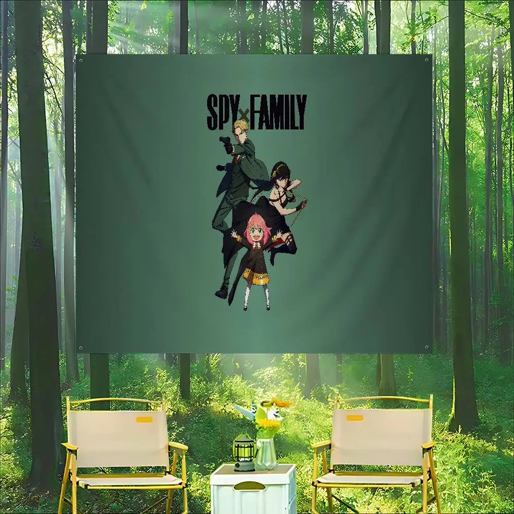 Klassische Anime Spy X Family High-End-Qualität Banner Druck künstlerische Atmosphäre Stil Camping Flagge