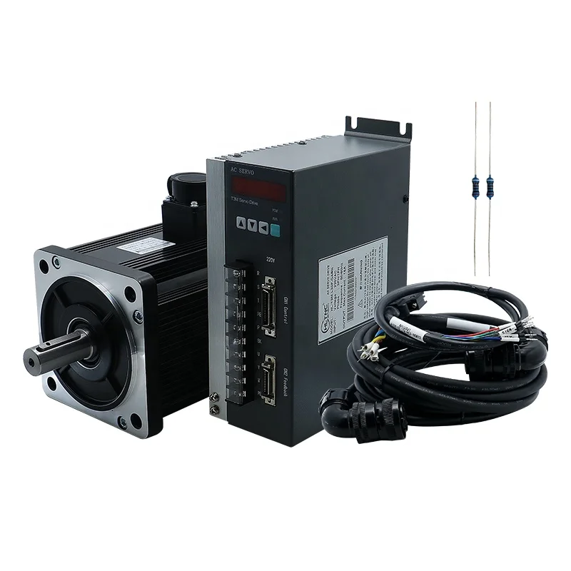 HLTNC 2000 واط 2KW 7.5A 220 فولت 2500 دورة في الدقيقة 7.7NM 130ST-M07725 محرك سيرفو عدة لآلة النجارة لآلة النجارة باستخدام الحاسب الآلي