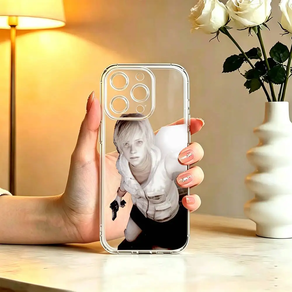 Silent-Hill-3-Heather-Mason Phone Case For iPhone 17 16 15 14 13 12 11 Mini Pro Max Plus Transparent Cover view 3