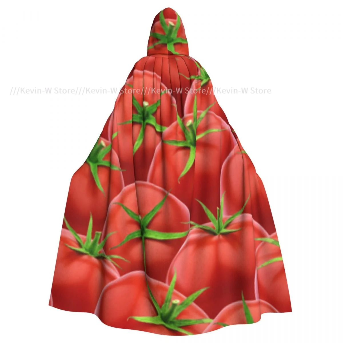 Tomatoes Hooded Cloak Polyester Unisex Witch Cape Costume Accessory