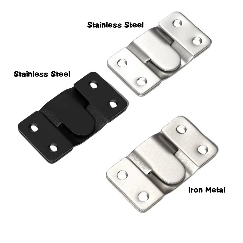 10Pcs Stainless Steel Hanging Buckles Flush Mount Brackets Insert Picture Frame Hanging Buckle Z Clip Furniture Connector Hooks