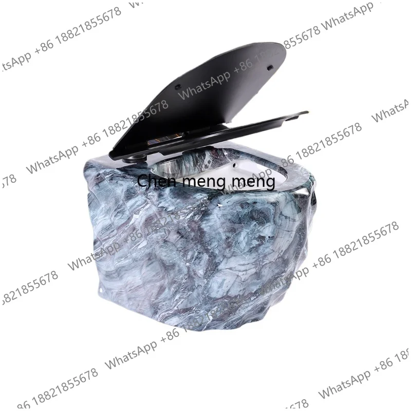 

Toilet Creative Personality Black Art Wall Row Small Toilet Home Concealed Hanging