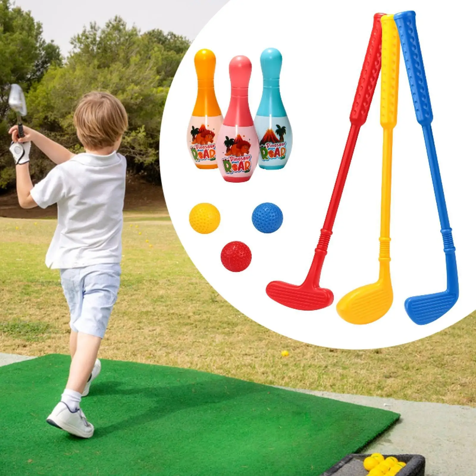 Golfclubballen voor kinderen Bowlingset Educatief buitenspeelgoed voor kinderen Fijne motoriek en familiespellen