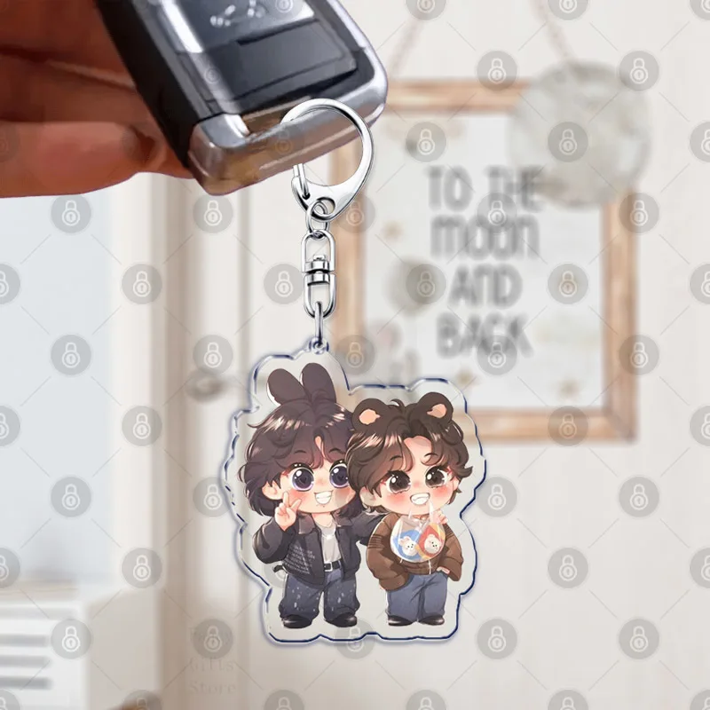 Keychains for Accessories Bag K-pop Keyrings Jewelry Friends Fans Gifts Kpop Idol Jung-Kook Car Key Chains