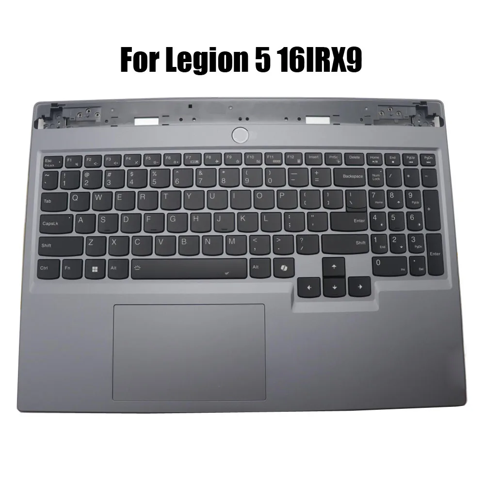 Laptop PalmRest&keyboard For Lenovo For Legion 5 16IRX9 83DG English US 5CB1P55134 Upper Case With White Backlight Touchpad Grey