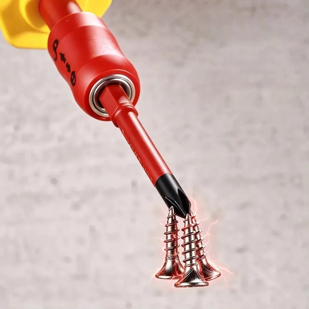 Magnetic Insulated Screwdriver Set Non-Slip Handle Insulation Safety Phillips Slotted Screwdriver Set Phillips Slotted