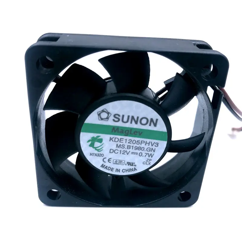 Brand new For Sunon KDE1205PHV3  50*50*15mm 5cm maglev fan 12V 0.7W low noise quiet silent 2wires axial cooling fan