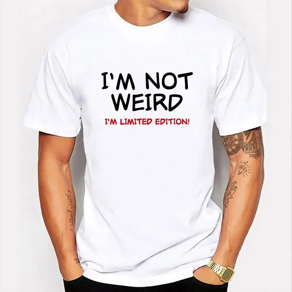 Casual Harajuku Style Men's Fashion T-Shirt Funny Letter Print 