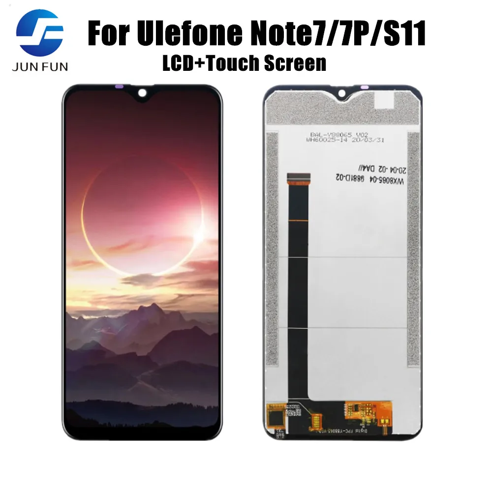 ЖК-дисплей для Ulefone Note 7, сенсорный экран, дигитайзер, запчасти для телефонов Ulefone Note 7P S11, экран дисплея, запчасти для ЖК-экрана, оптовая продажа