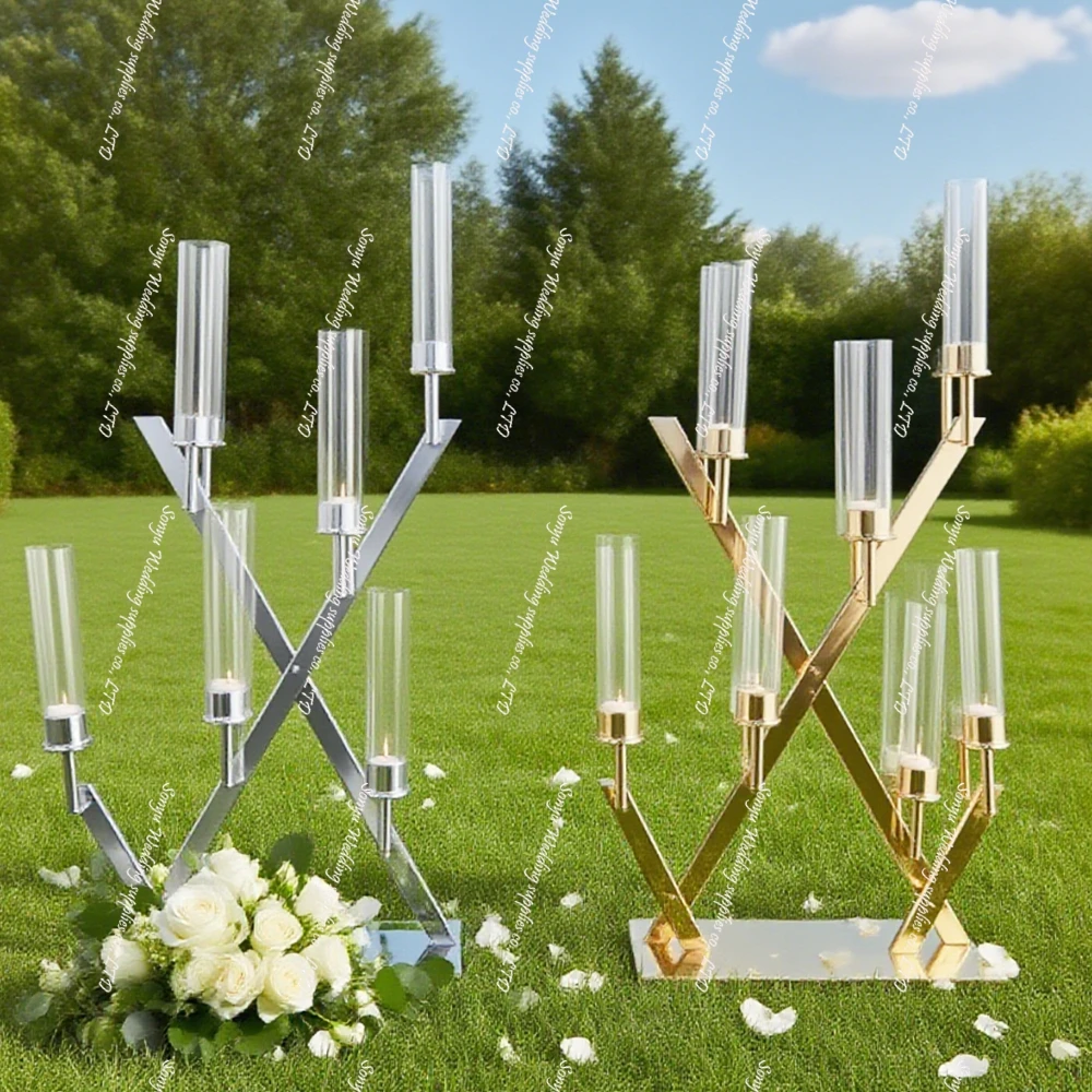 

4pcs 100cm Gold Flower Stand for Wedding Birthday Party Decor, Festival Celebration centerpieces, Home Decor, wedding Engagement