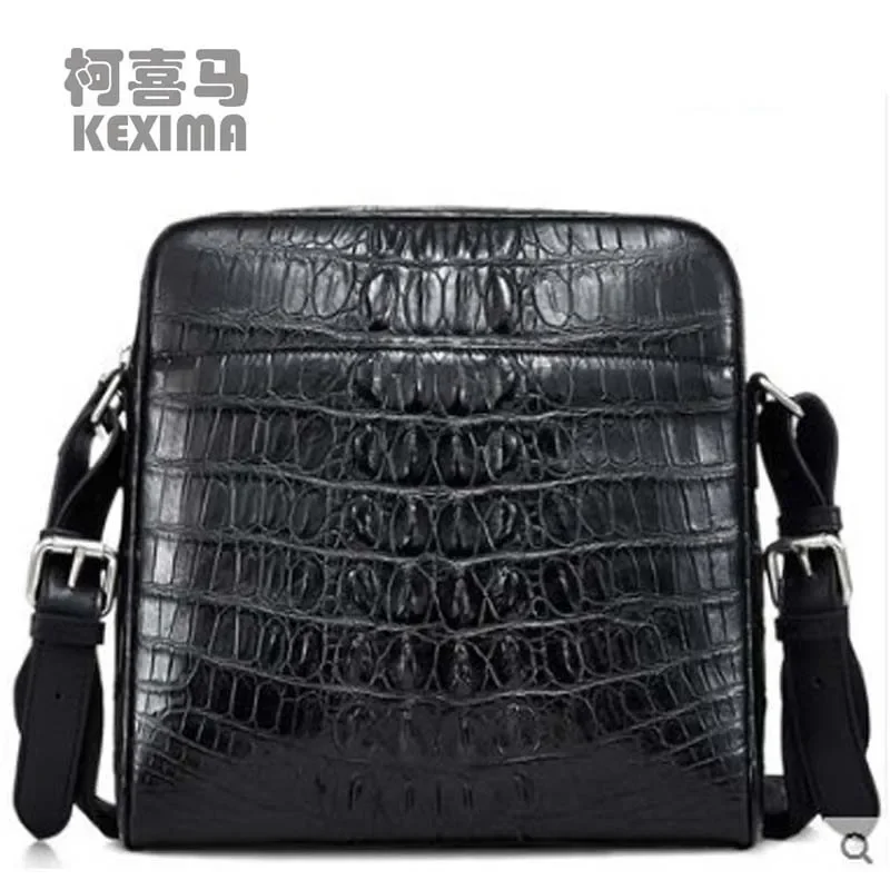 

Cestbeau crocodile bag for men business casual leather crocodile single shoulder bag for men oblique cross bag for men