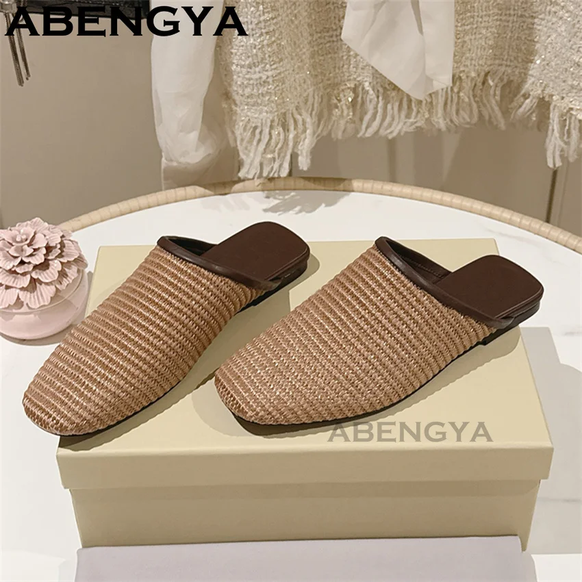 Shiny Lace Mesh Round Toe Flat Slippers for Women Bling Bling Low Heels loafers Shoes Summer Casual Fashion Walk Shoes Mujer view 4